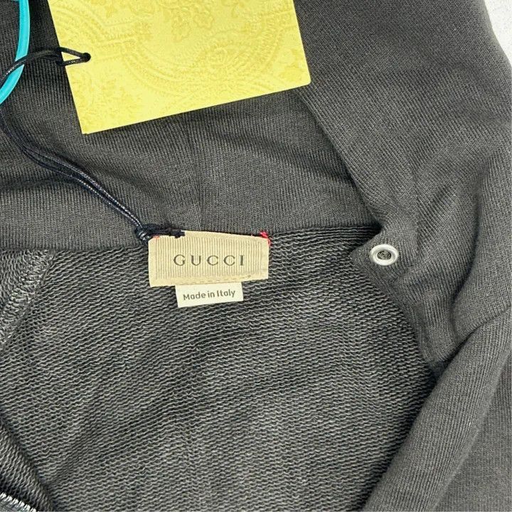 Gucci Gucci Gucci Kids Black Hooded Sweatshirt with Stripes -250 Size US S / EU 44-46 / 1 - 2 Thumbnail