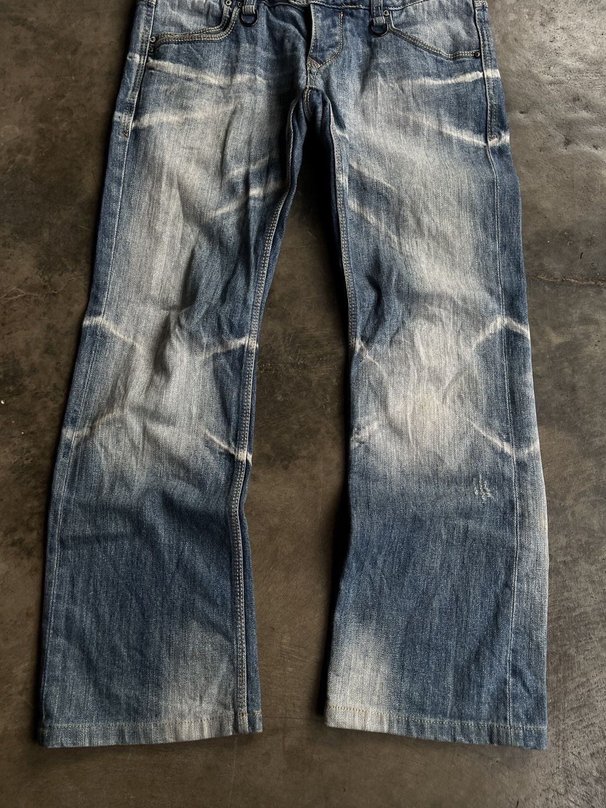 If Six Was Nine JAPANESE NCFM DOUBLE WAIST DENIM FLARE BOOT CUT PANTS VKEI Size US 30 / EU 46 - 7 Thumbnail