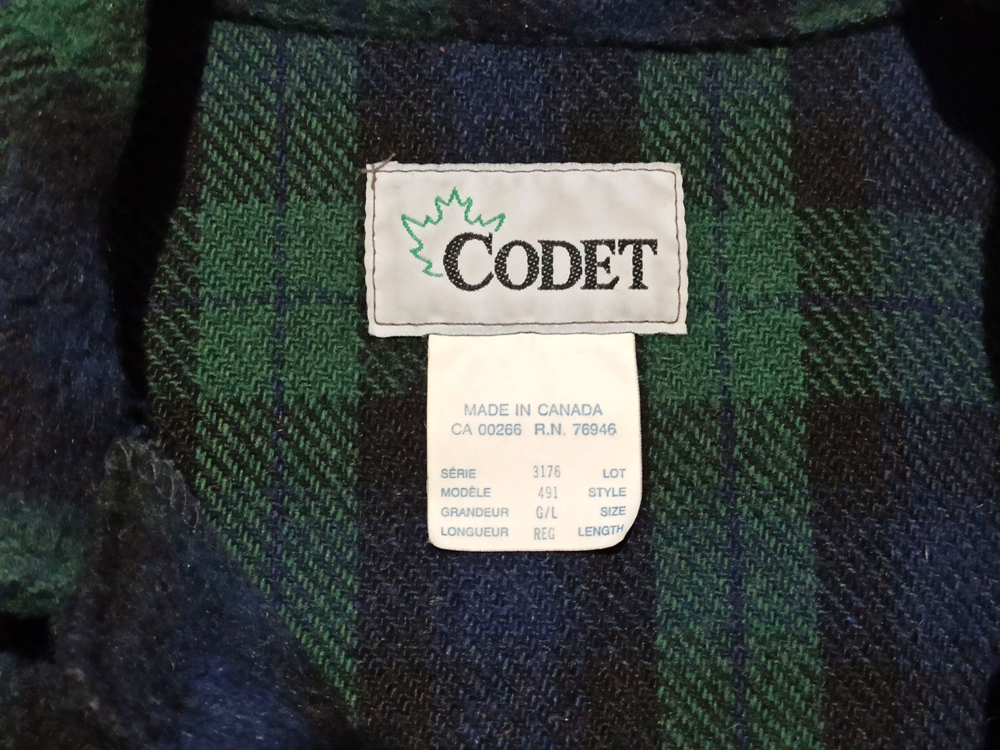 Vintage Vintage Codet Wool Jacket 80s Size US L / EU 52-54 / 3 - 4 Thumbnail