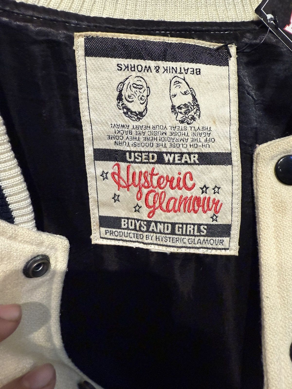Hysteric Glamour HYSTERIC GLAMOUR PIN UP Varsity Leather Jacket Size US XL / EU 56 / 4 - 7 Thumbnail