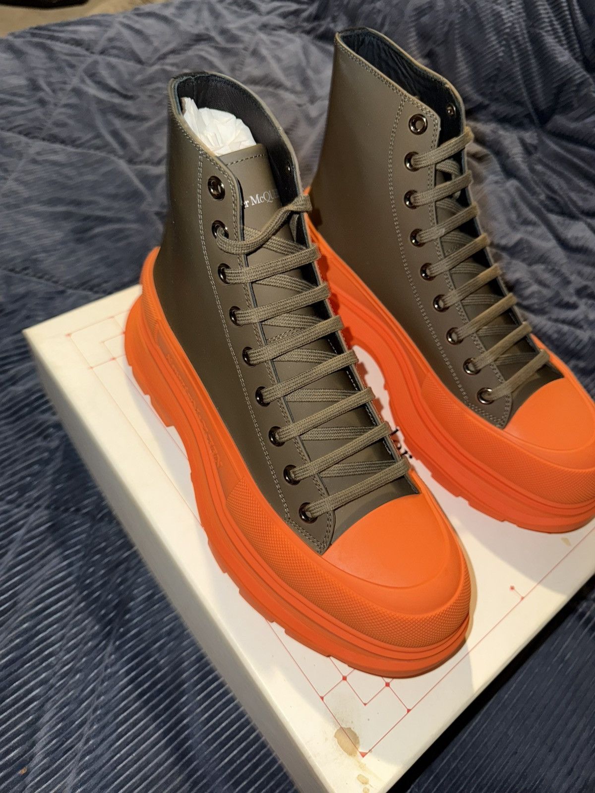 Alexander McQueen Alexander Mcqueen Ssense Exclusive Tread Slick Boots Size US 11.5 / EU 44-45 - 7 Thumbnail