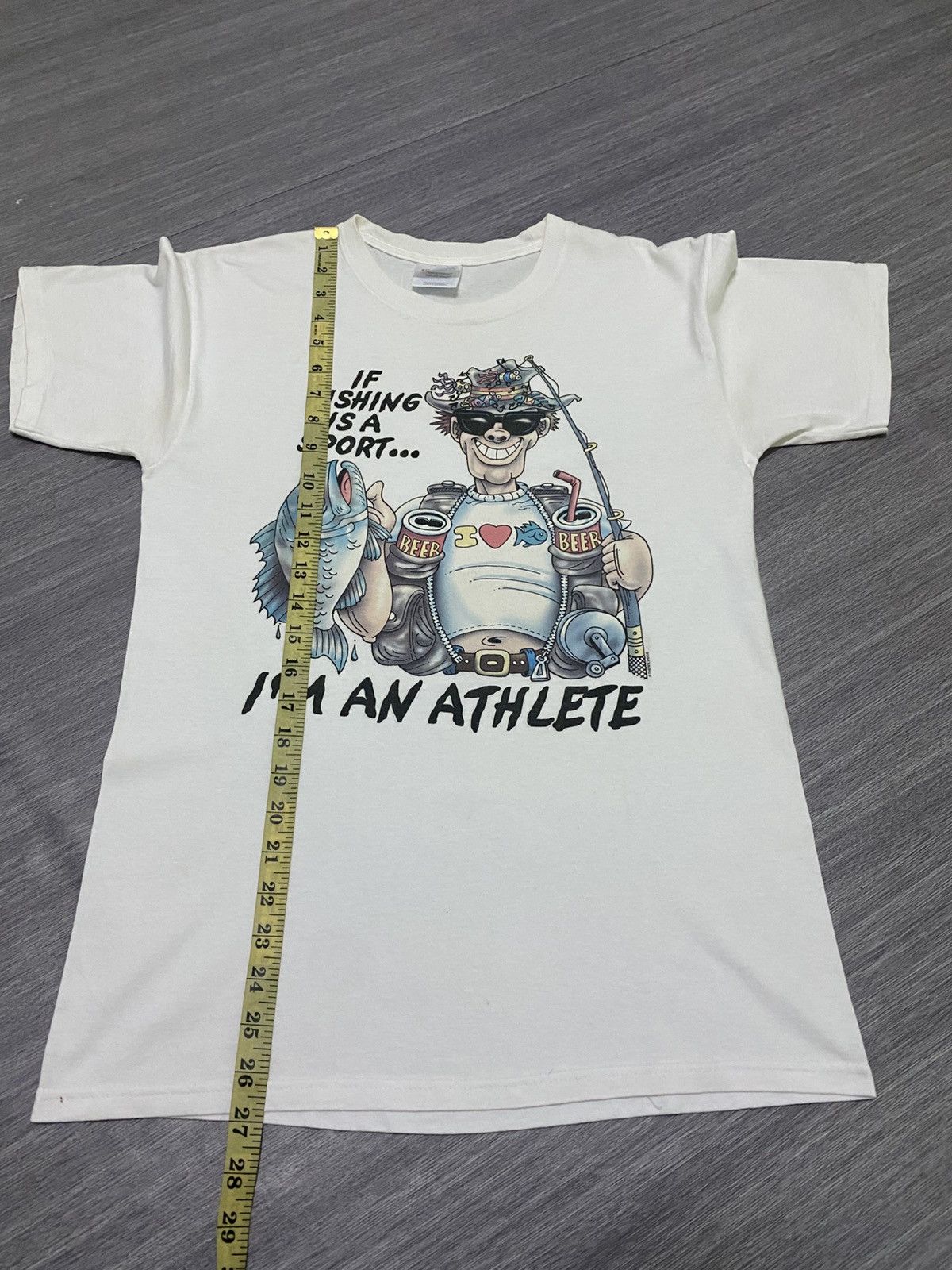 Vintage Vintage Fishing Lover Nice Graphic Tee Size US S / EU 44-46 / 1 - 13 Thumbnail
