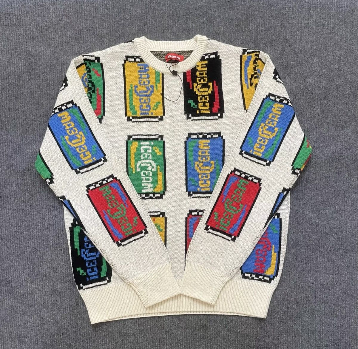 Billionaire Boys Club BBC ICECREAM Coca-Cola Pattern Knit Sweater Size US L / EU 52-54 / 3 - 3 Thumbnail