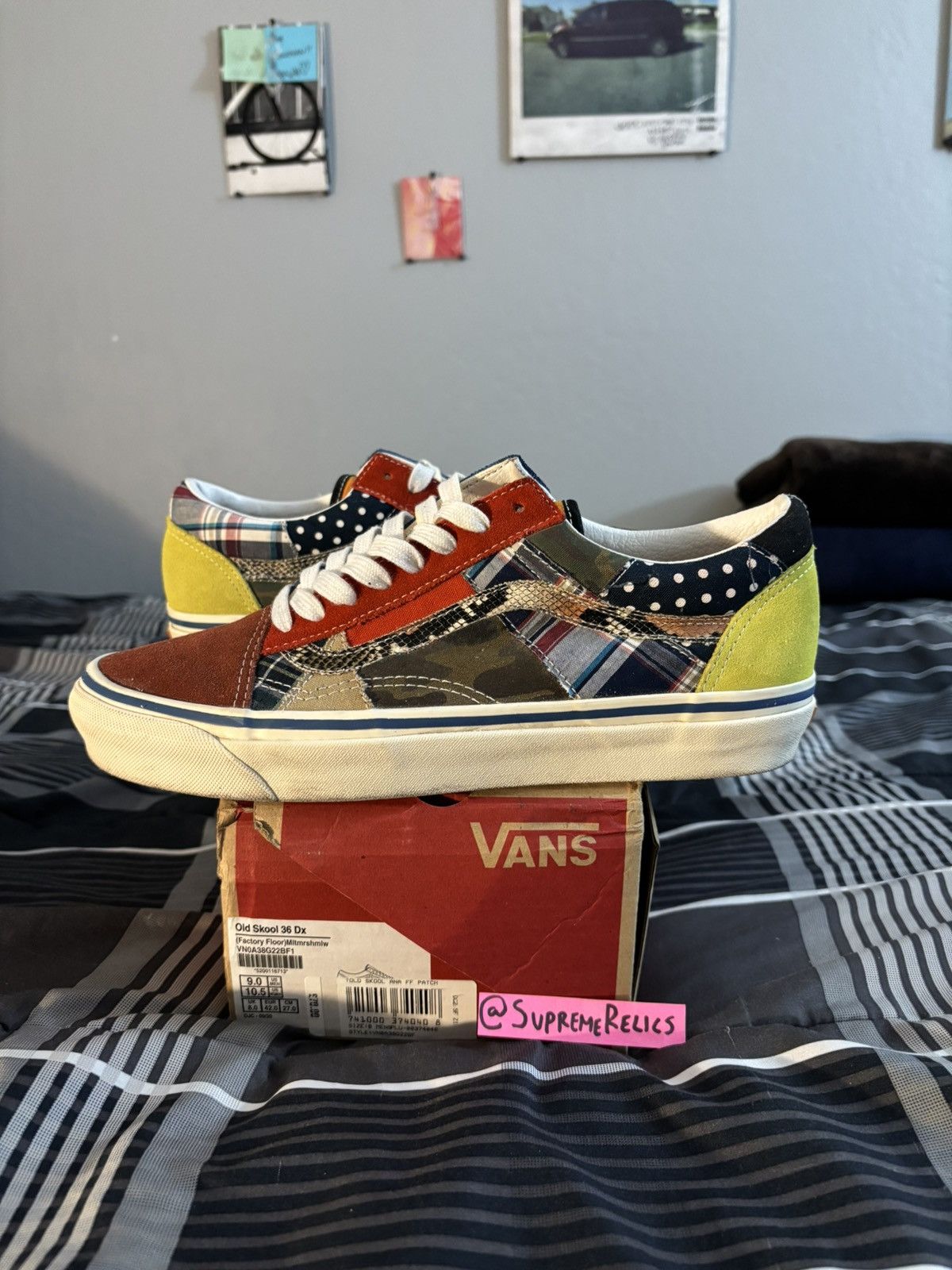 Vans '18 Size? Vans Factory Floor Old Skool Size US 9 / EU 42 - 2 Thumbnail