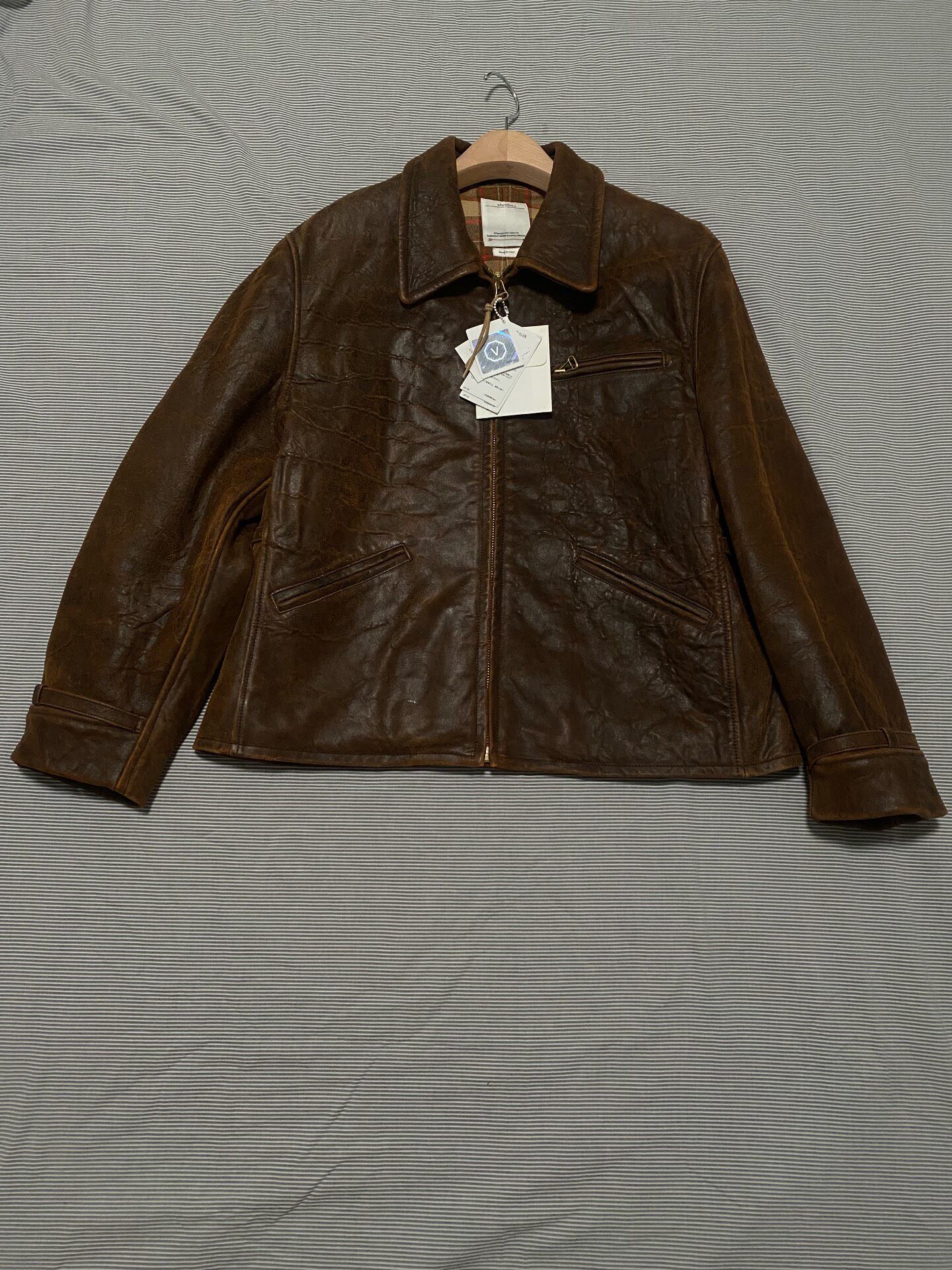 Visvim Visvim 22aw Elmendorf Jkt IT（FR Veg.LB） A2 Leather Jacket