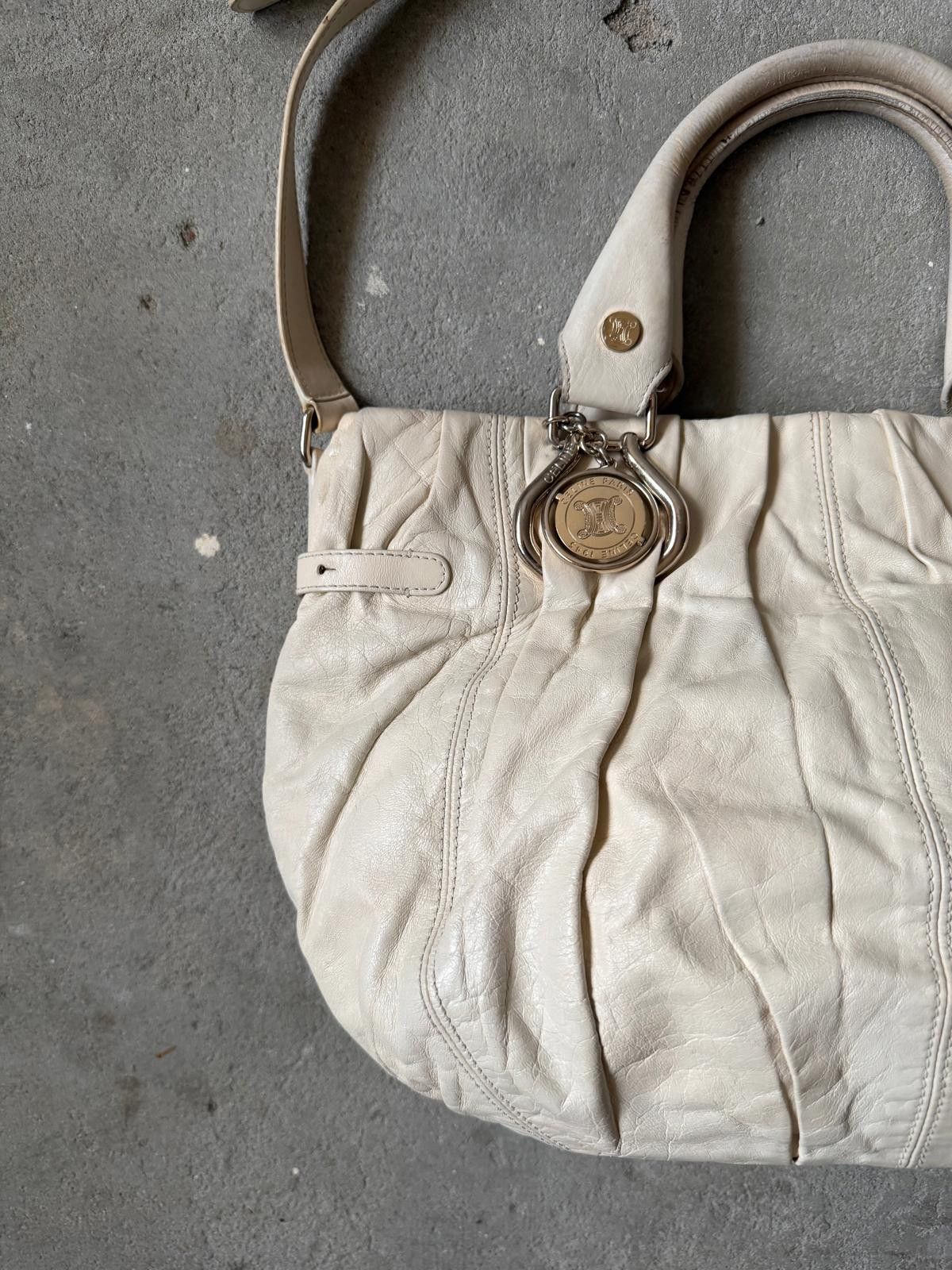 Celine Celine 2Way Leather Shoulder Bag White Size ONE SIZE - 3 Thumbnail