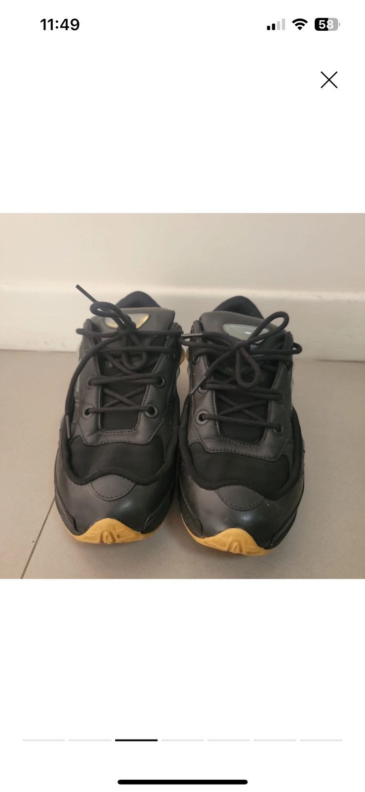 Raf Simons Adidas X Raf Simons Ozweego 3 Black Corn Grailed