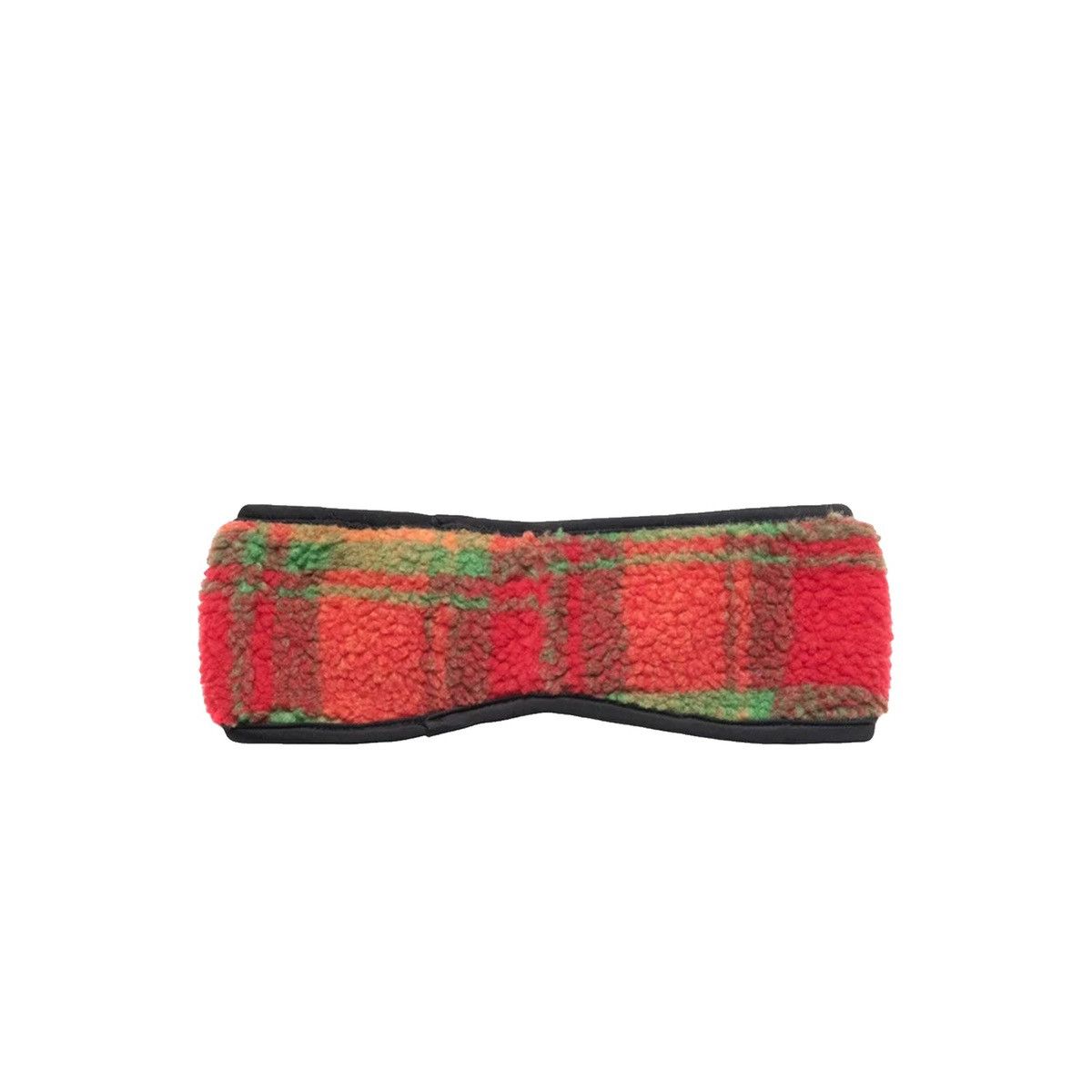 Stussy STUSSY MENS PLAID POLAR FLEECE HEADBAND 'ORANGE' Fleece O/S Size ONE SIZE - 2 Thumbnail