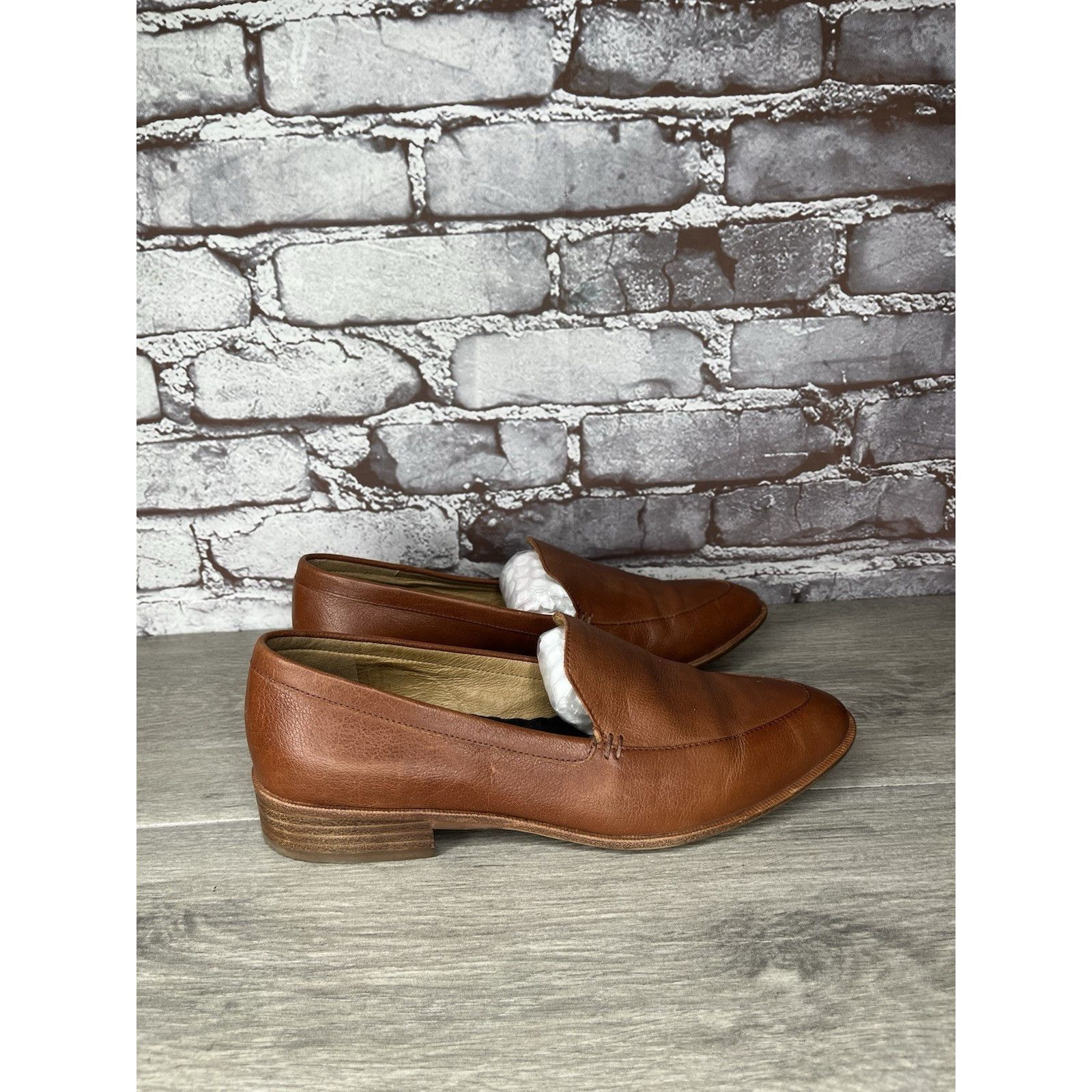 Madewell Madewell Frances Leather Loafers Burnished Mahogany Slip-On Size US 8.5 / IT 38.5 - 11 Thumbnail