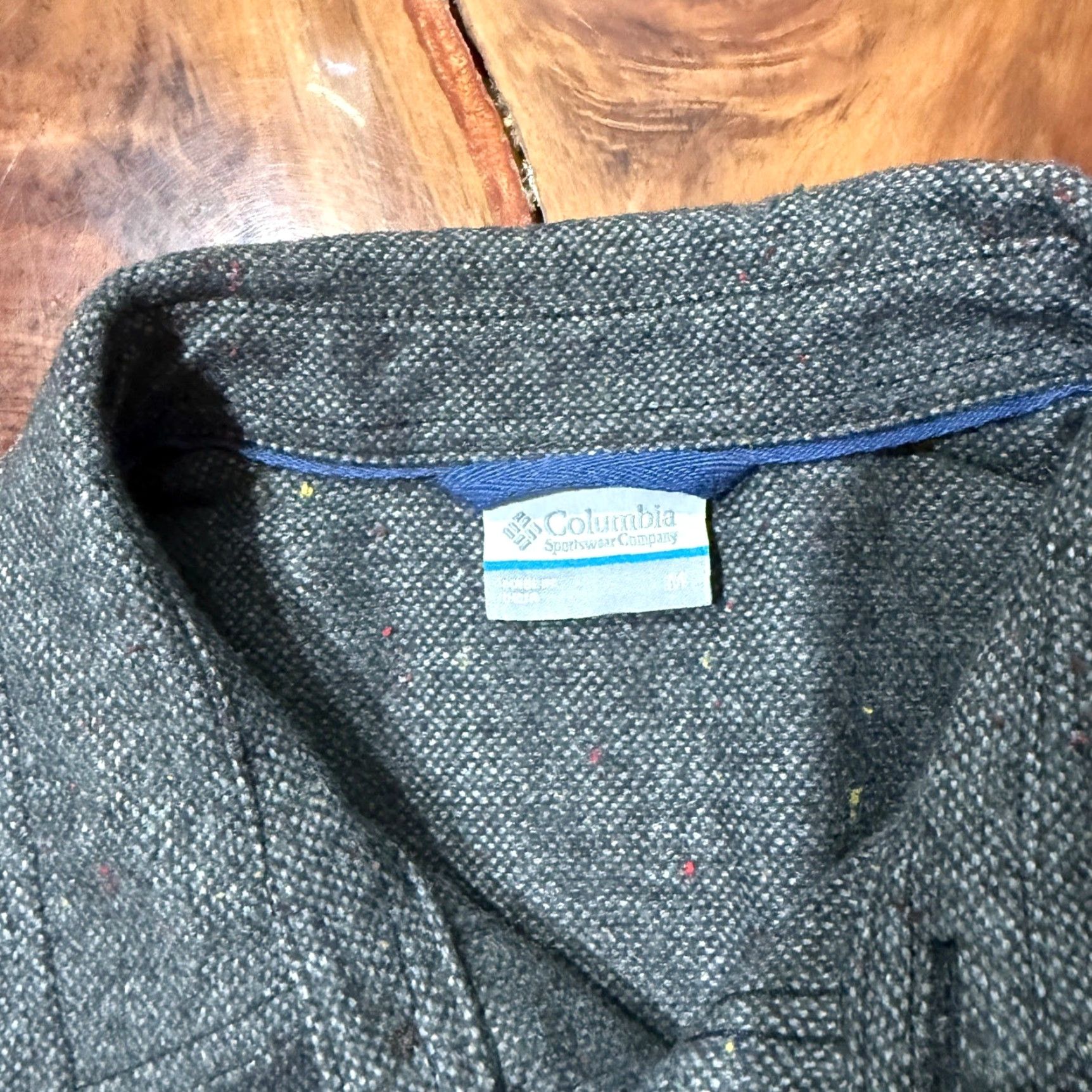 Vintage VINTAGE Columbia Shirt Mens Sage M Button Up Wool Long Sleeve Work Jacket Thick Knit P12 Size US M / EU 48-50 / 2 - 3 Thumbnail