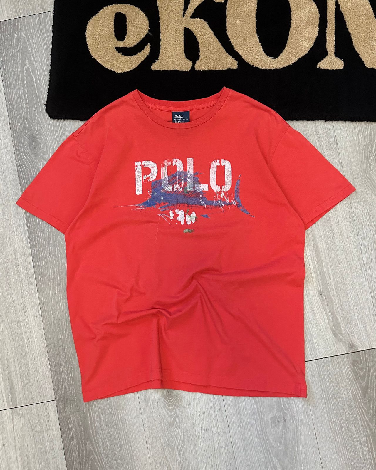 Polo Ralph Lauren Vintage Polo By Ralph Lauren Marlin Swordfish T-Shirt Medium Size US M / EU 48-50 / 2 - 1 Thumbnail