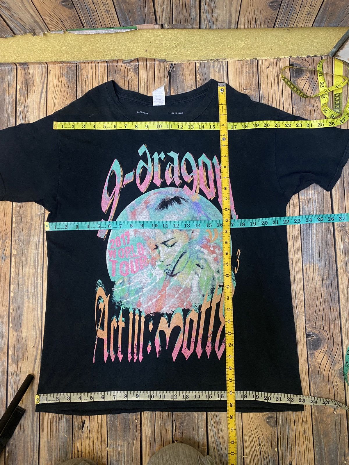 Band Tees × Gildan × Vintage Vintage y2k band g drangon tour 2017 tee Size US M / EU 48-50 / 2 - 6 Thumbnail