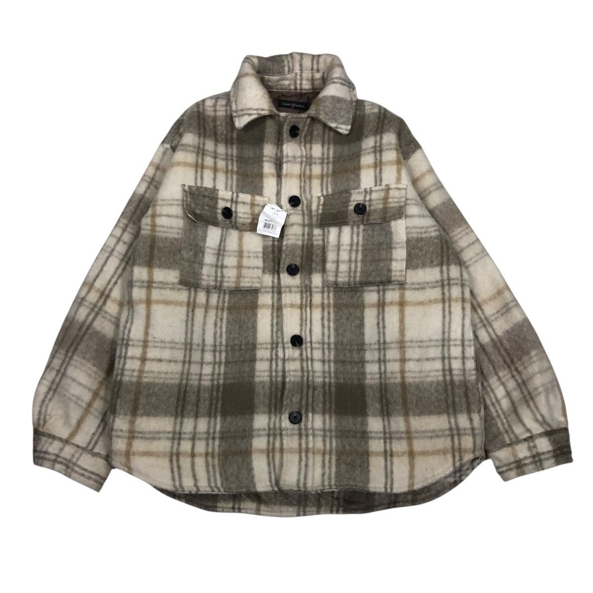 Japanese Brand 🔥VINTAGE WOOL FLANNEL JACKET LOUIS CHAVLON ISSEY MIYAKE Size US M / EU 48-50 / 2 - 1 Thumbnail