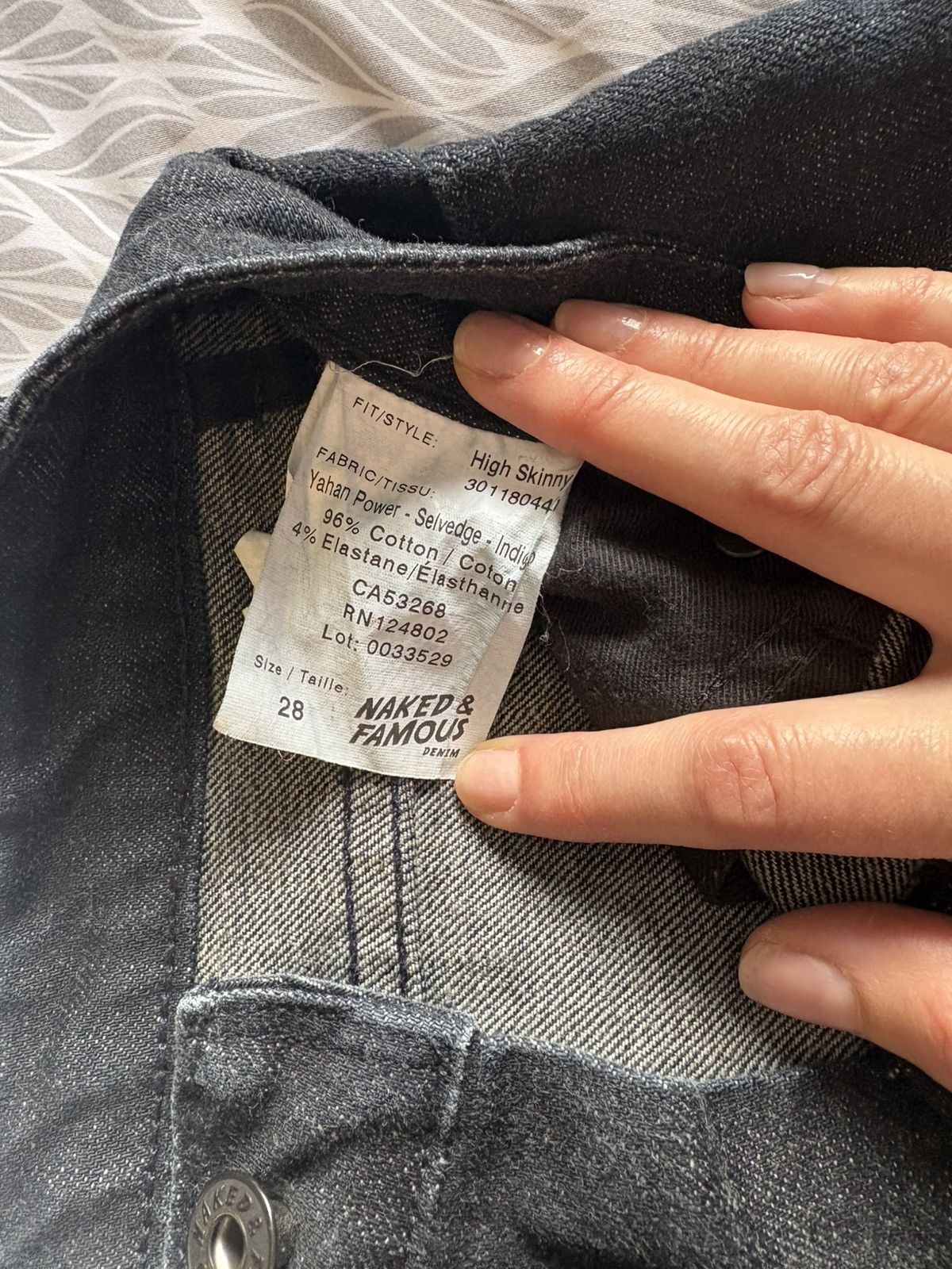 Naked & Famous Naked and Famous Yahan Power Selvedge Indigo - High Skinny Size 28" / US 6 / IT 42 - 4 Thumbnail