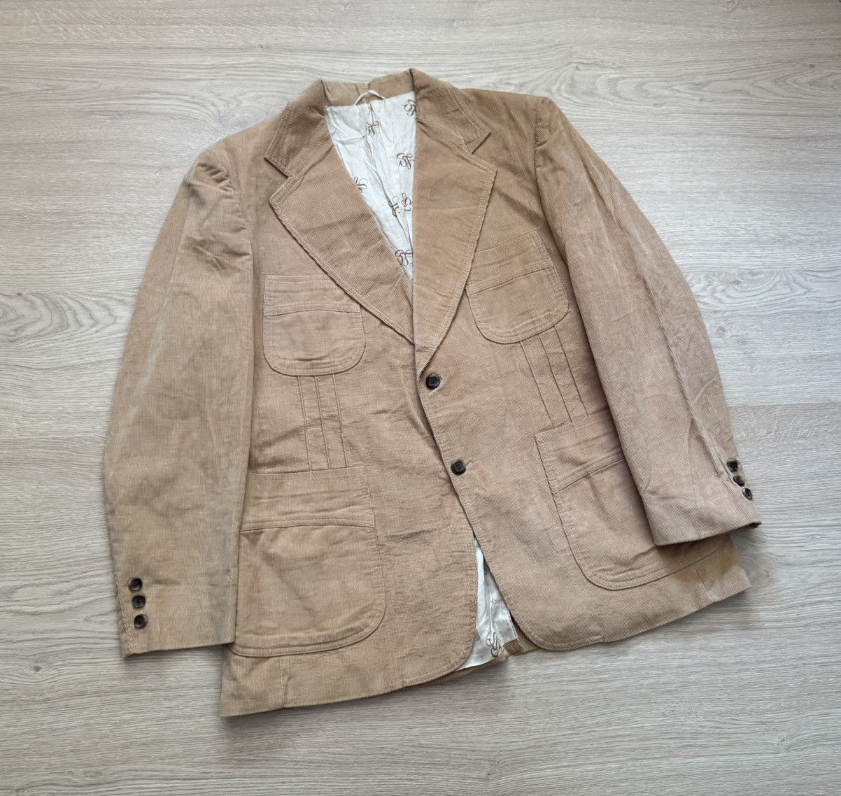 Levi's Vintage 80’s Levi’s Panatela Brown Corduroy Velvet Blazer Size US XL / EU 56 / 4 - 1 Thumbnail
