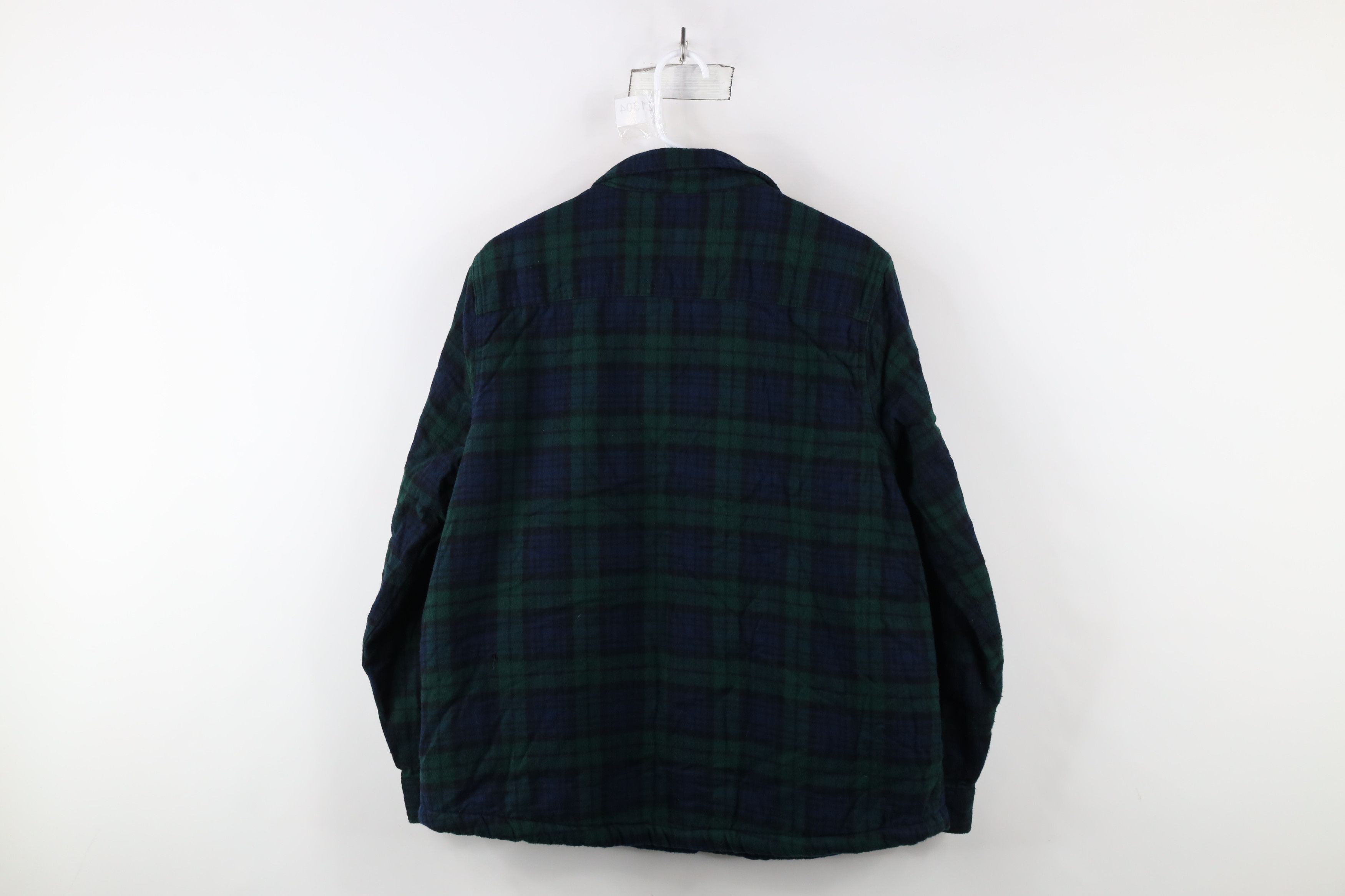 L.L. Bean × Vintage Vintage LL Bean Fit Fleece Lined Flannel Shirt Jacket Plaid Size L / US 10 / IT 46 - 11 Thumbnail