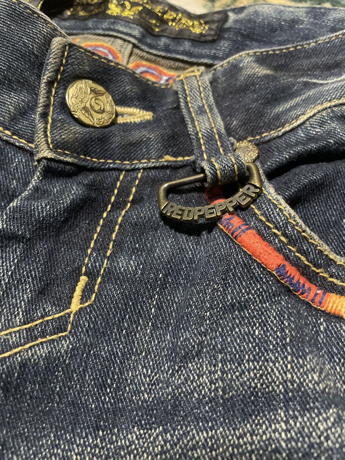 Designer Red Pepper x Kendrick Lamar x Bootcut Jeans Flare RARE!! Size US 30 / EU 46 - 4 Thumbnail