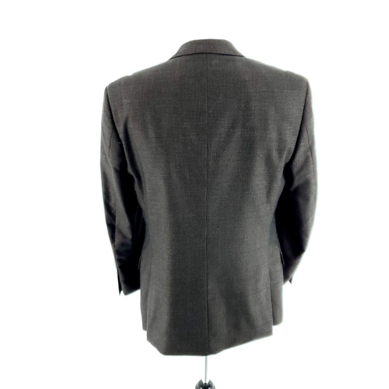 Pronto Uomo Pronto Uomo Textured Wool Silk 3 Button Sport Coat 38R Black Size 38R - 5 Thumbnail