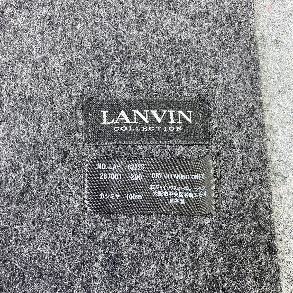 Lanvin × Vintage Lanvin Cashmere Scarf / Muffler / Neckwear - T1337 Size ONE SIZE - 6 Thumbnail