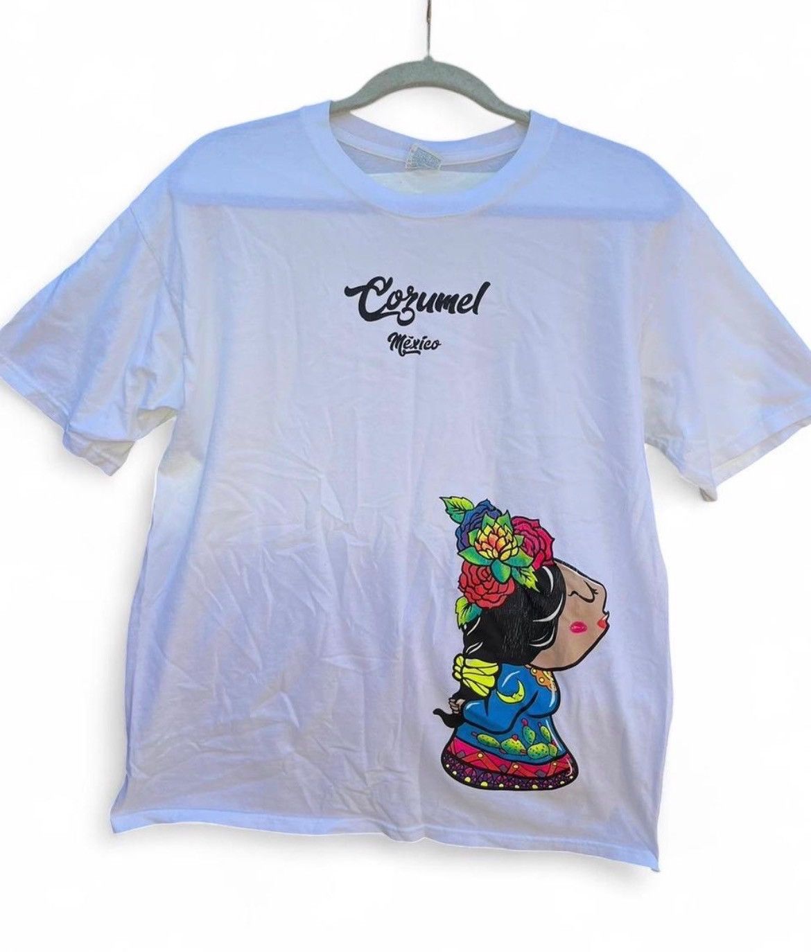 Other Cozumel Mexico Souvenir T-Shirt Folk Art Style Graphic L Size US L / EU 52-54 / 3 - 1 Thumbnail