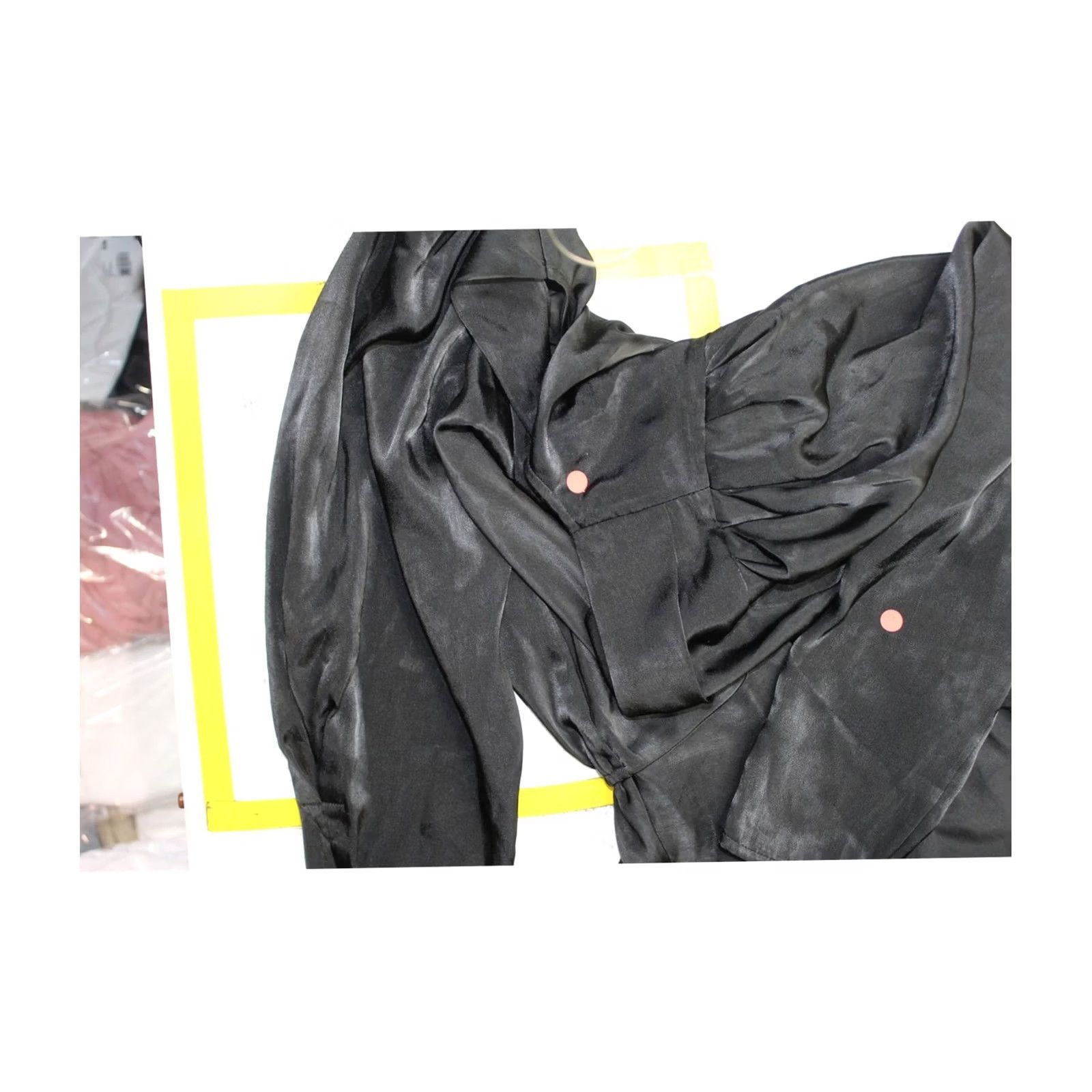 DKNY DKNY Womens Surplice Peplum Top Shell Blouse black S Size S / US 4 / IT 40 - 2 Thumbnail