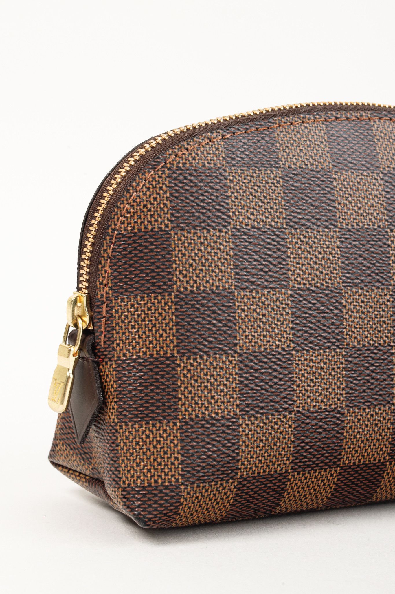 Louis Vuitton Louis Vuitton Brown Damier Ebene Cosmetic Pouch N47516 Size ONE SIZE - 5 Thumbnail