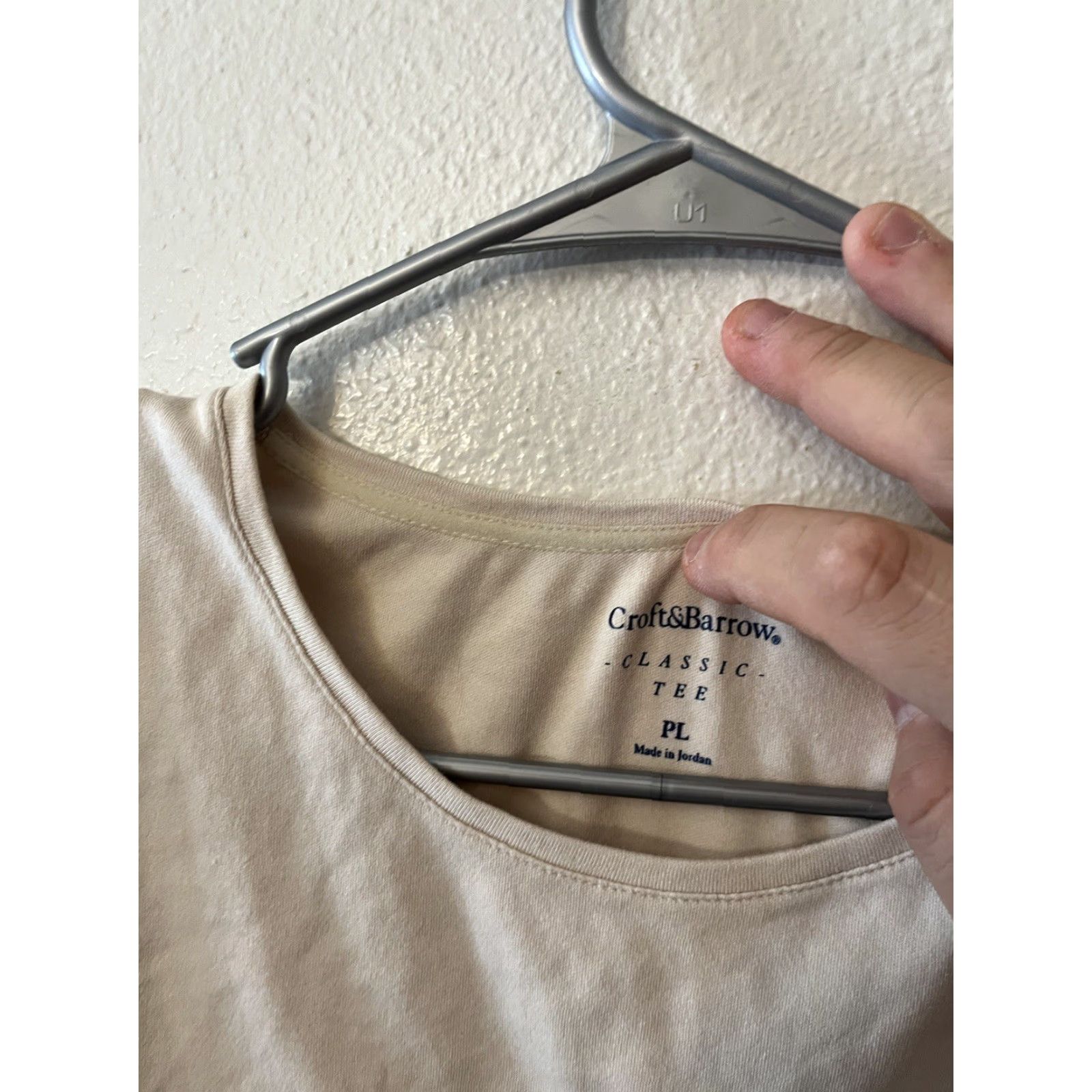 Croft & Barrow Croft & Barrow T-Shirt Beige Knit 100% Cotton Classic Petite Women's Size PL Round Neck Short Sleeve - Vintage? No - Casual Everyday Wear Size L / US 10 / IT 46 - 2 Thumbnail