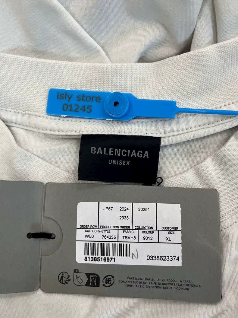 Balenciaga Balenciaga Printed Short Sleeve T-Shirt Regular Fit Men's Size US XL / EU 56 / 4 - 5 Thumbnail