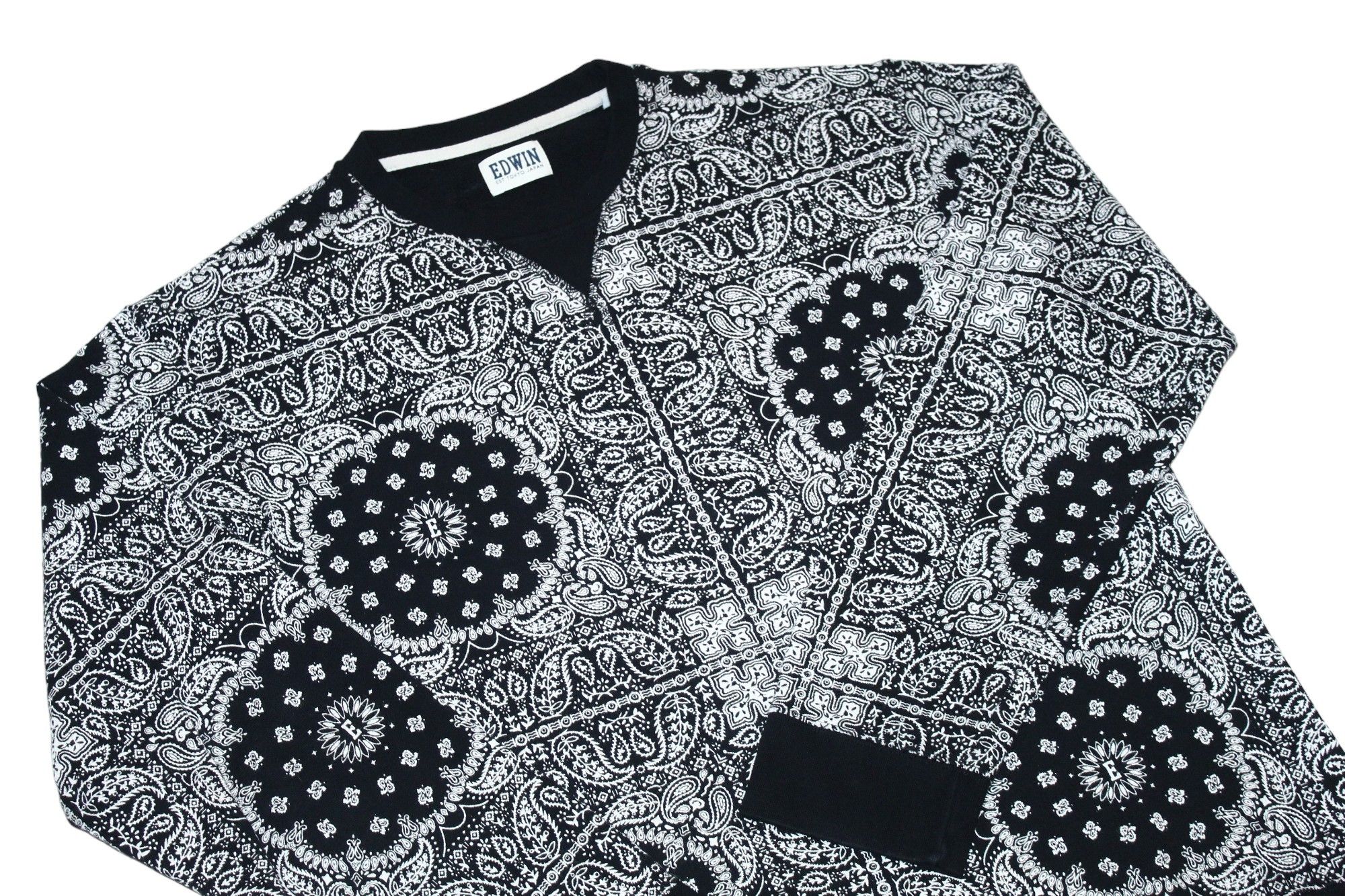 Edwin Edwin Bandana Print Crewneck Sweatshirt 100% Cotton Size US XL / EU 56 / 4 - 2 Thumbnail