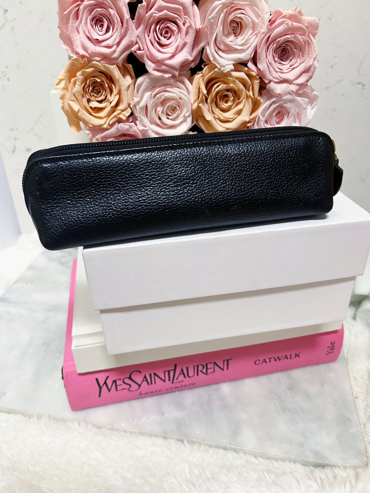 Escada Authentic Escada RARE Vintage Black Cosmetic / Pencil Bag Size ONE SIZE - 8 Thumbnail