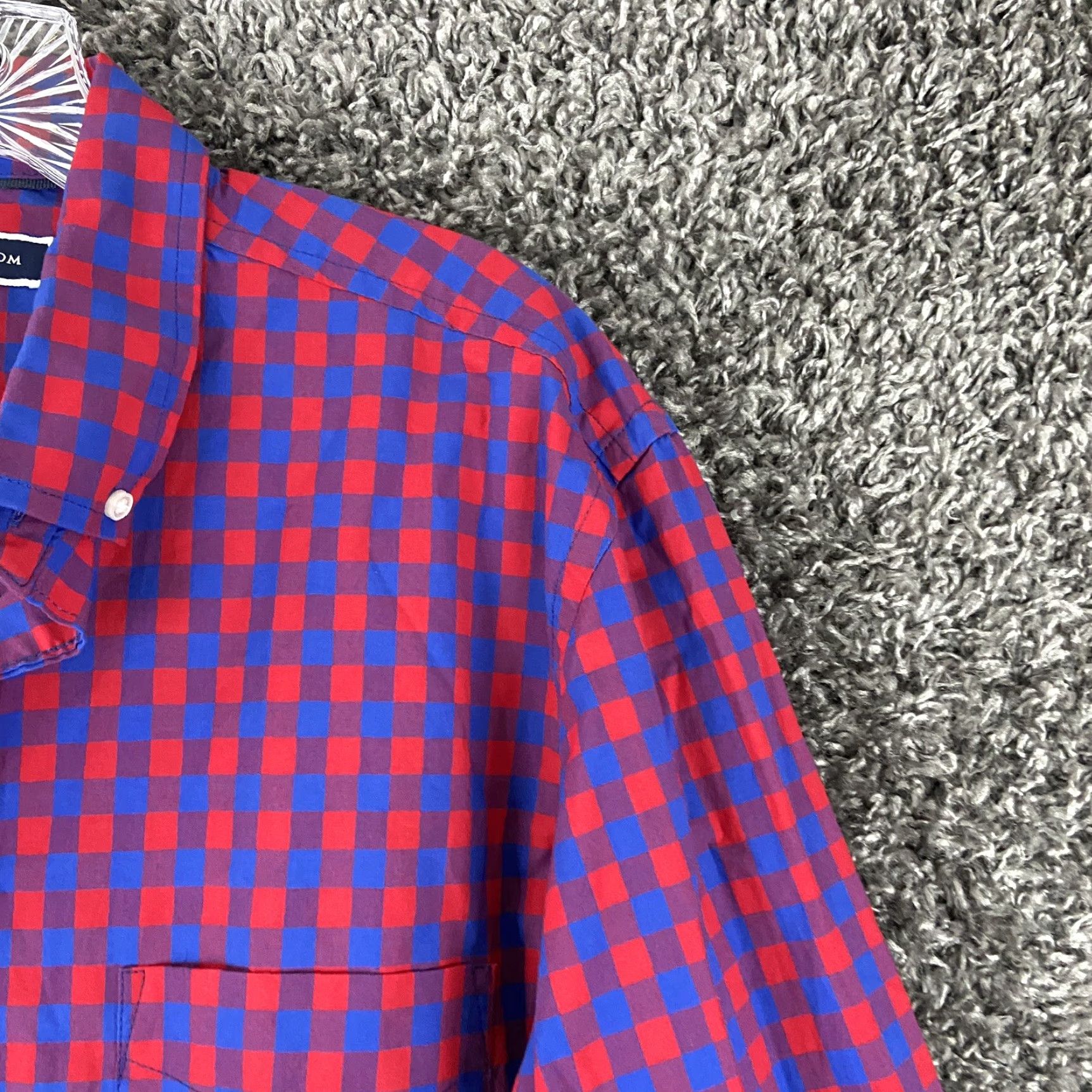 Club Room CLUB ROOM Multicolor Checker Button-Up Shirt Long Sleeve Adult Large Mens Size US L / EU 52-54 / 3 - 4 Thumbnail