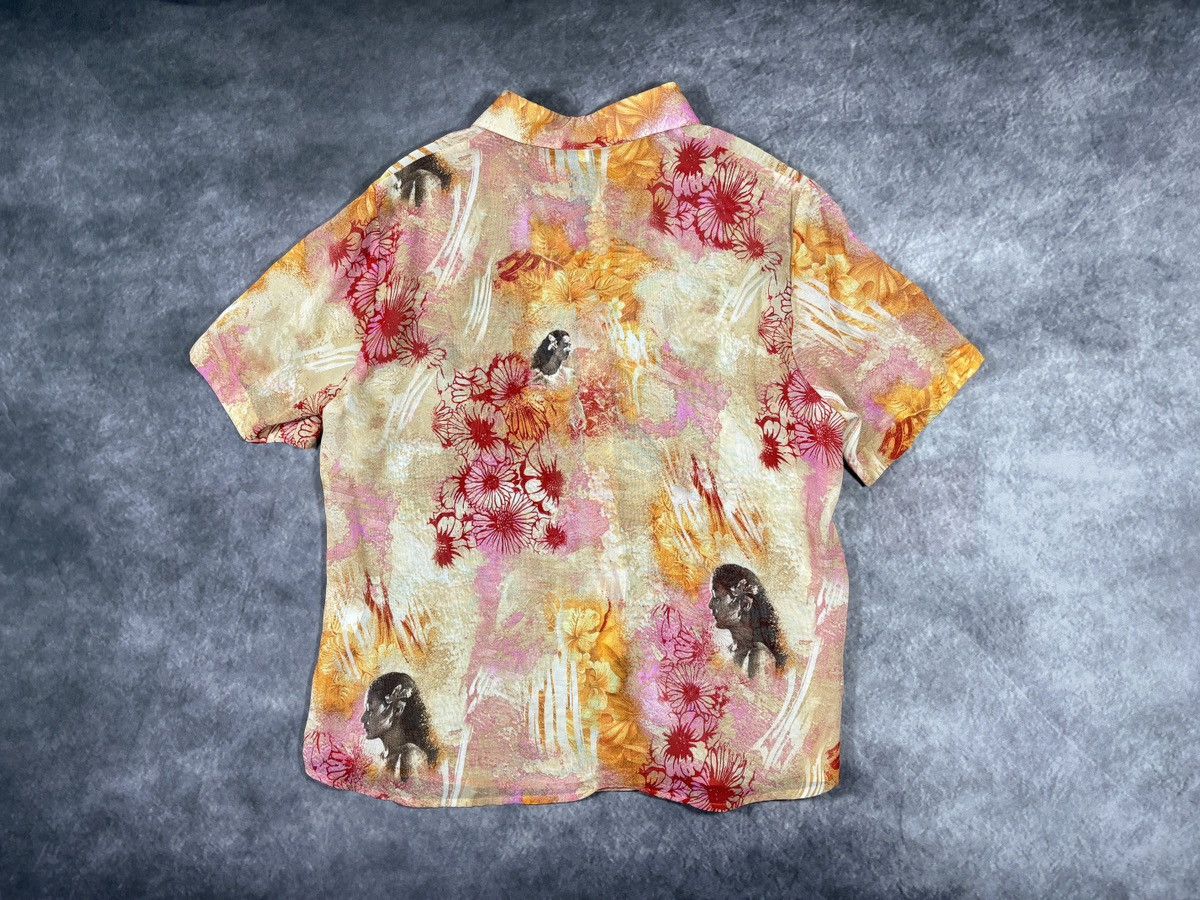Vintage Vintage Sheer Shirt Shortsleeve Mesh Summer Print Viscose Size US L / EU 52-54 / 3 - 16 Thumbnail