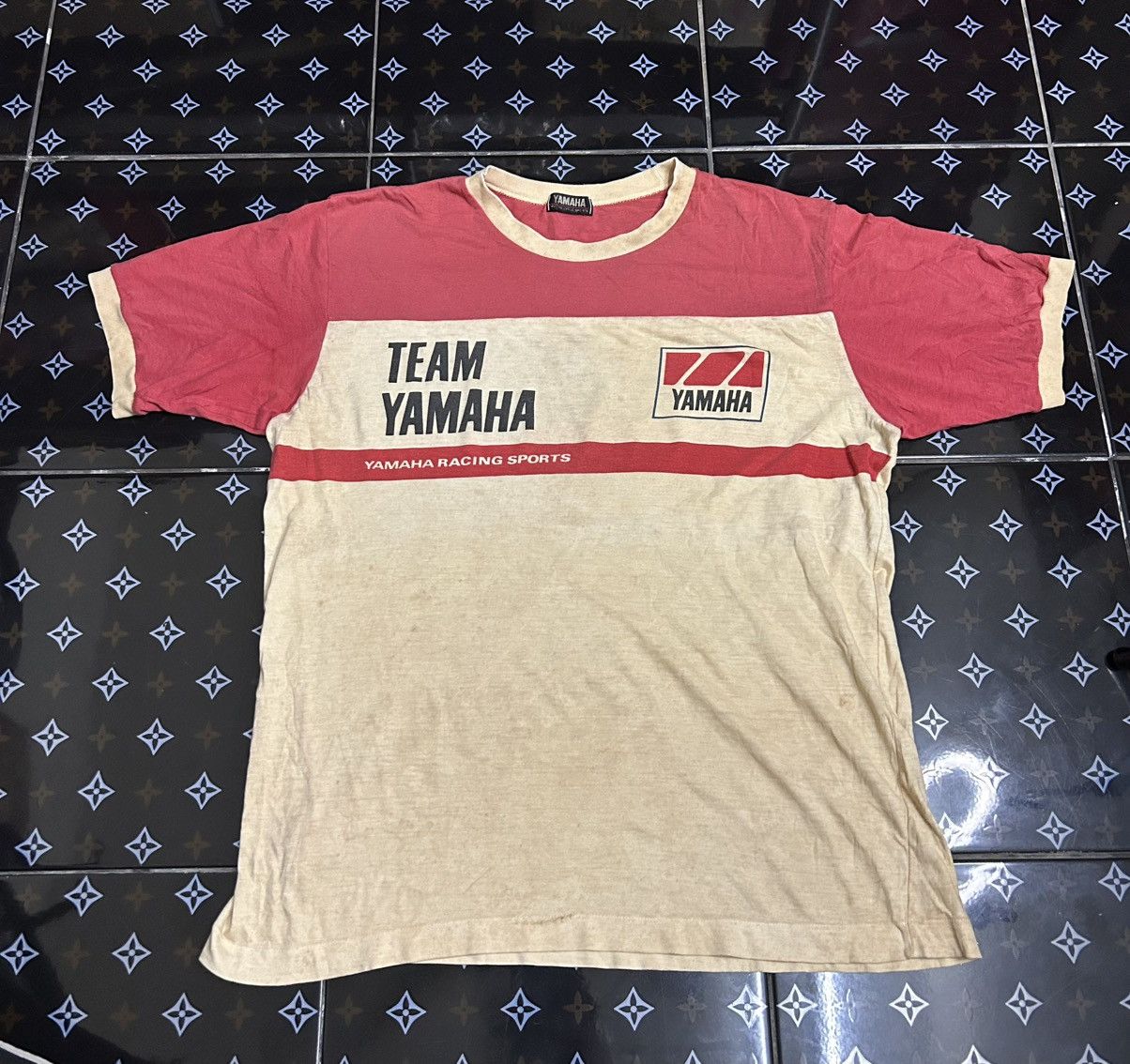 Yamaha Vintage 70s/80s Team Yamaha Racing Sports Ringer T-Shirt Size US XS / EU 42 / 0 - 1 Thumbnail
