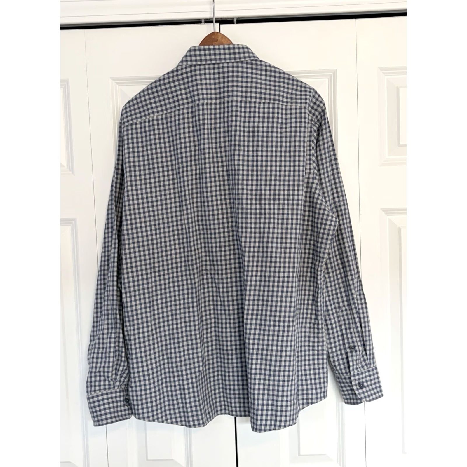 UNTUCKit UNTUCKit Shirt Mens Long Sleeve Button-Front Lightweight Casual Blue 2XL Plaid Regular Mens Size US XXL / EU 58 / 5 - 2 Thumbnail