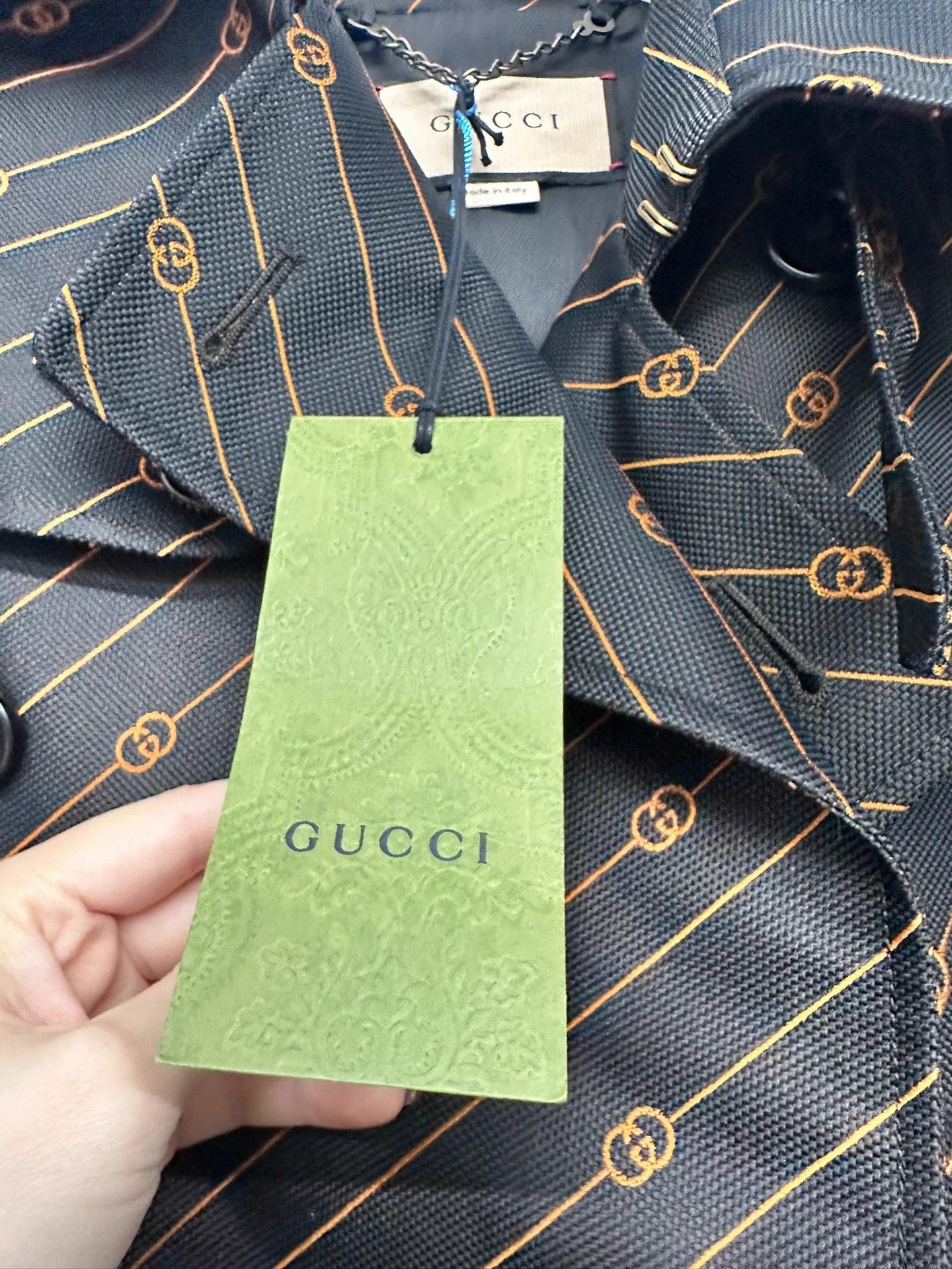 Gucci Gucci All Over Trench Coat 48 (Bust132,Length121) Size US M / EU 48-50 / 2 - 7 Thumbnail