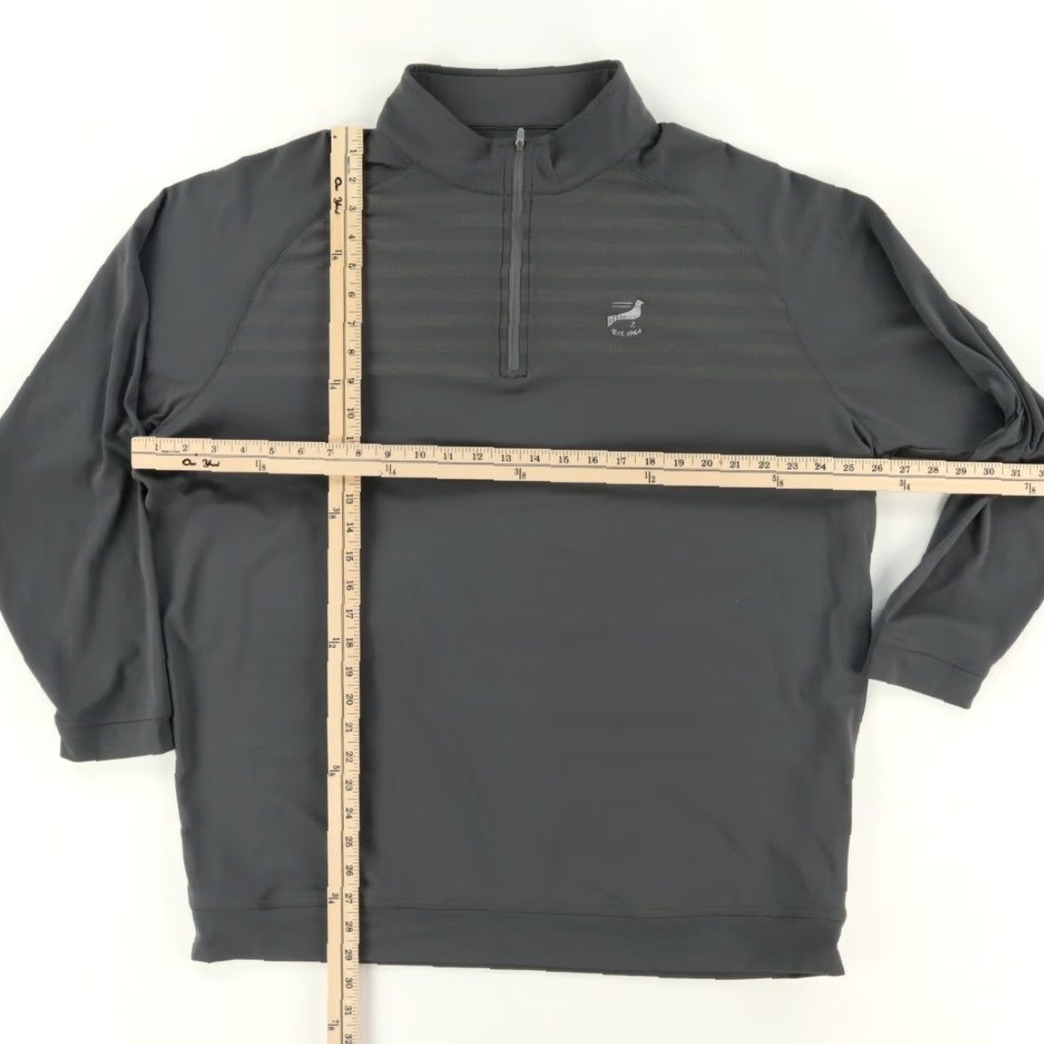 Peter Millar Peter Millar Engineered Perth Pullover Shirt Men 2XL Iron Mock Long Sleeve High Stretch Sweatshirt Sweater Size US XXL / EU 58 / 5 - 3 Thumbnail