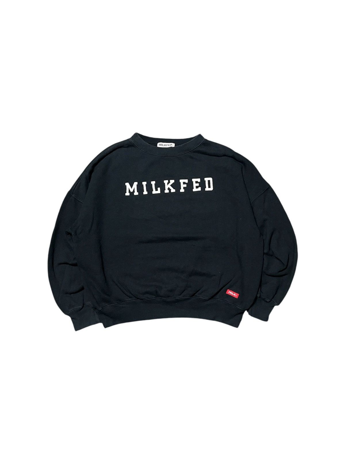 Japanese Brand 00s MILK-FED SPELLOUT CREWNECK BOXY STYLE Size US M / EU 48-50 / 2 - 1 Thumbnail