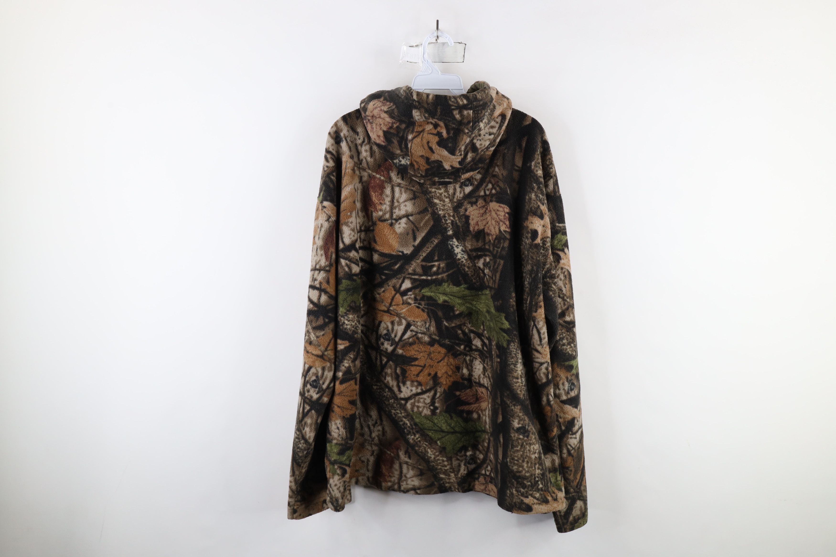 Vintage Vintage 90s Streetwear Camouflage Fleece Hoodie Sweatshirt Size US L / EU 52-54 / 3 - 10 Thumbnail