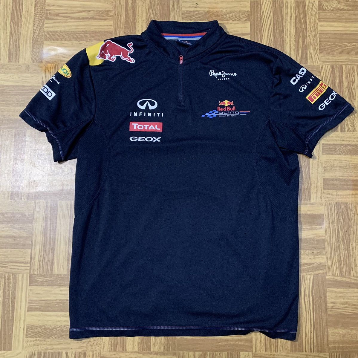 Red Bull Infiniti Red Bull racing zip Pepe jeans polo jersey shirt Size US L / EU 52-54 / 3 - 3 Thumbnail