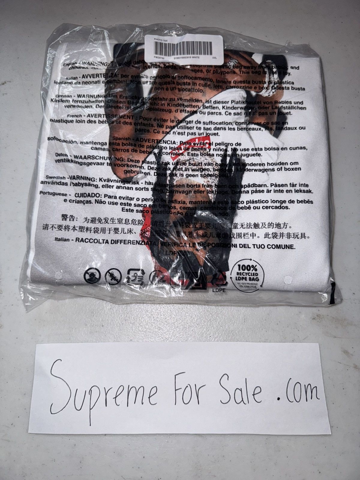 Supreme Supreme Playboi Carti Tee Size US XXL / EU 58 / 5 - 2 Thumbnail