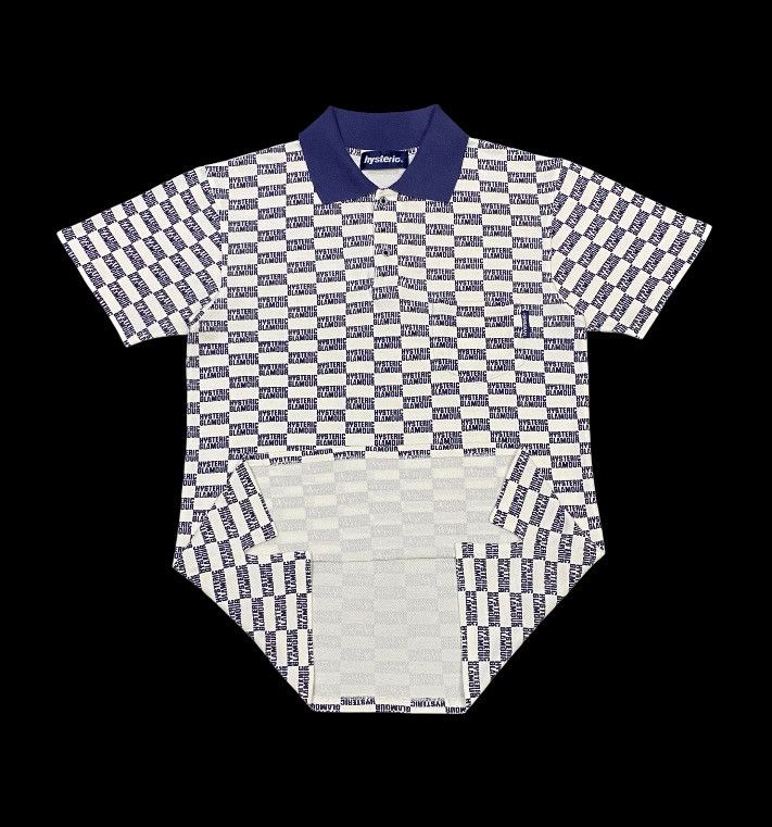Hysteric Glamour × Japanese Brand Rare🔥Vintage Hysteric Glamour Full Writing Print Polo Shirt Size US M / EU 48-50 / 2 - 6 Thumbnail