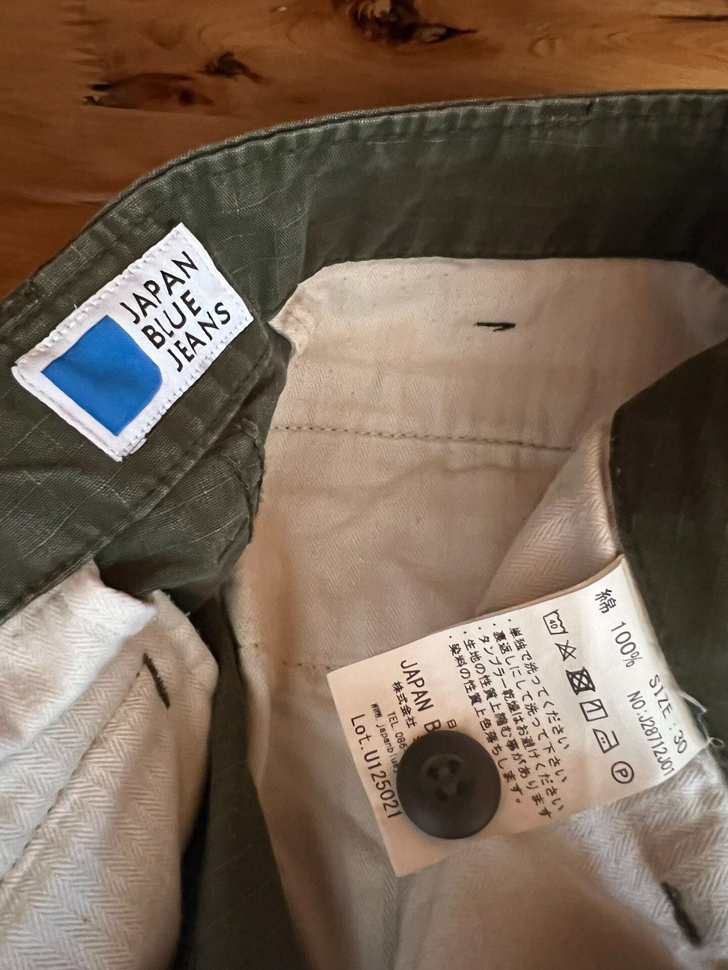 Japan Blue Jeans Japan Blue Jeans 1970s Military Cargo Pants Size US 30 / EU 46 - 8 Thumbnail