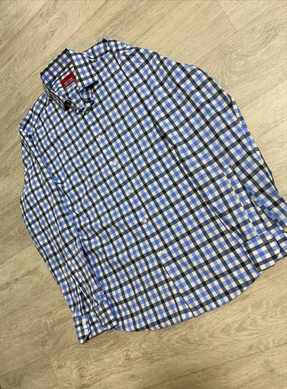 Hugo Boss Hugo Boss basic checkered classic shirt Size US XL / EU 56 / 4 - 2 Thumbnail