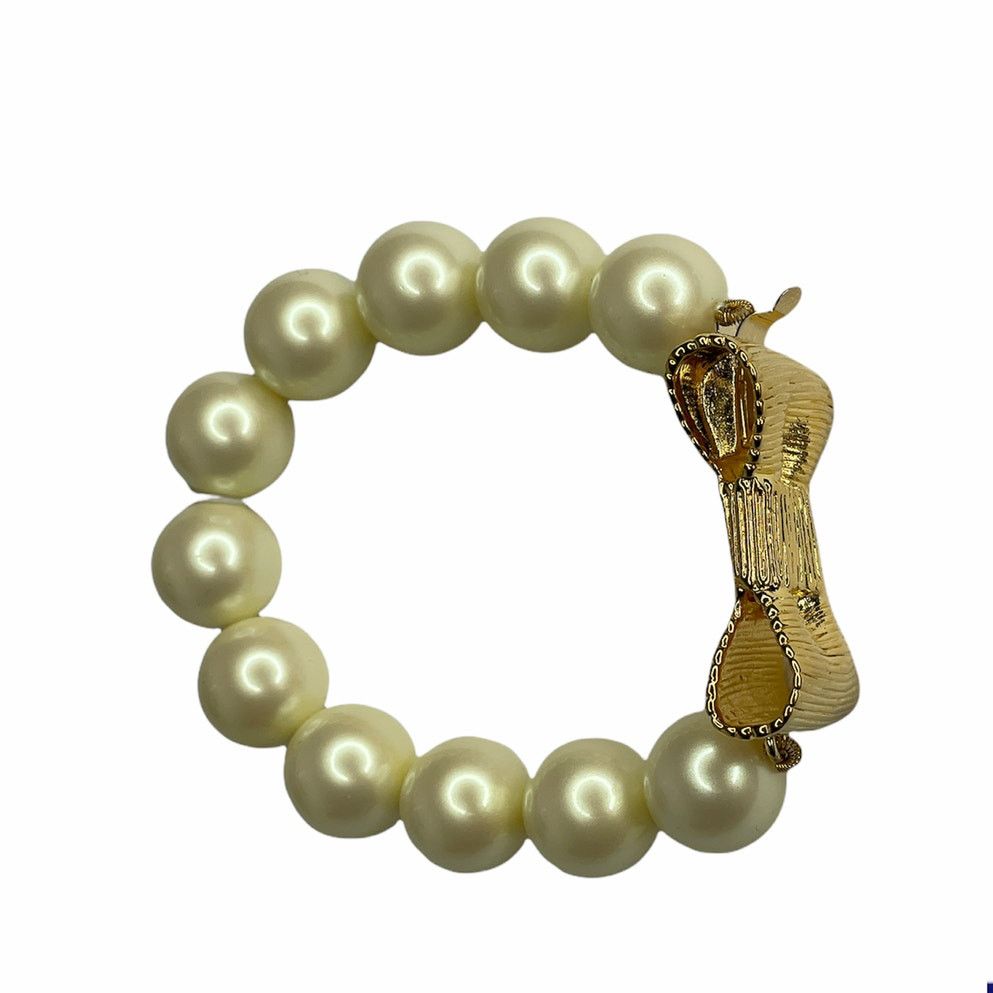 Kate Spade Kate Spade All Wrapped Up In pearls Bracelet Cream / Gold Size ONE SIZE - 2 Thumbnail