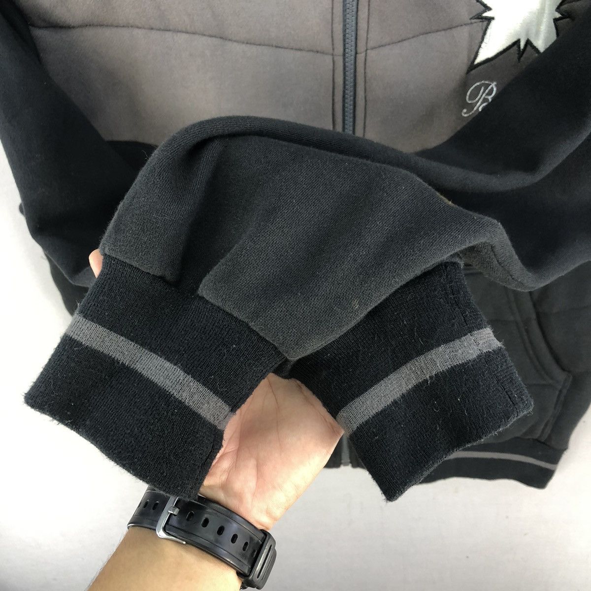 Japanese Brand Vintage Y2K Badboy Black And White Graphic Lining Jacket Size US M / EU 48-50 / 2 - 13 Thumbnail