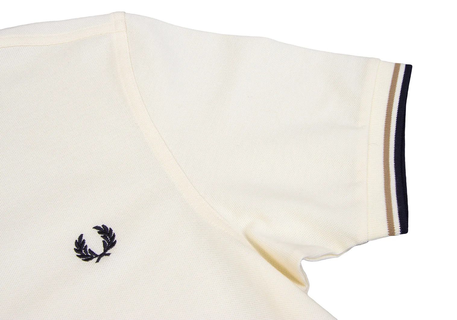 Fred Perry Embroidered Polo Shirt in Ivory Size M Size US M / EU 48-50 / 2 - 7 Thumbnail