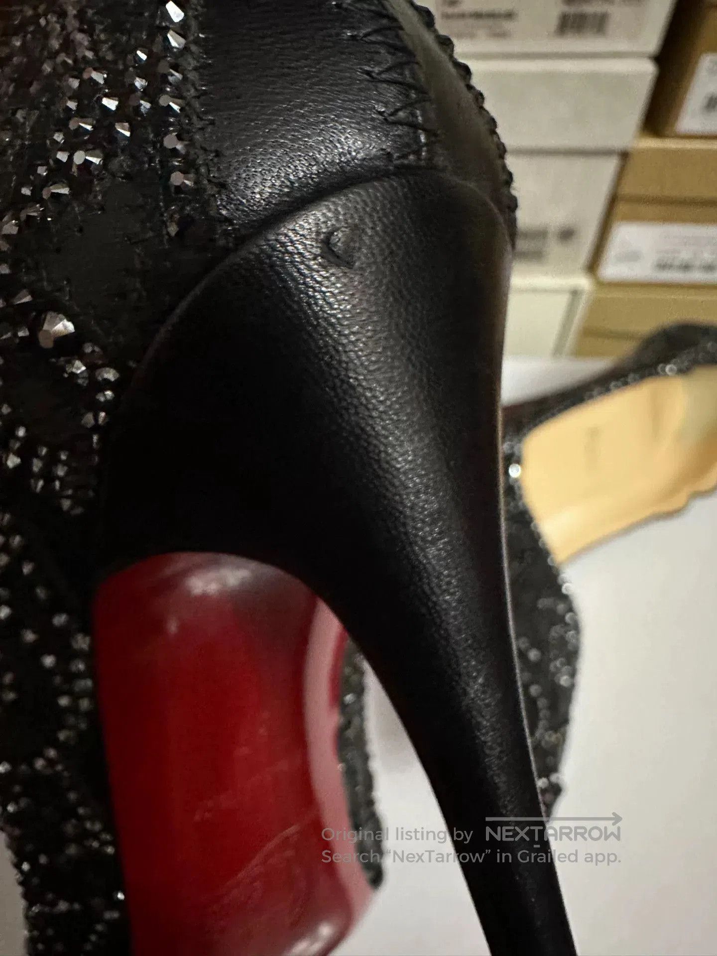 Christian Louboutin Christian Louboutin Limited Edition Black Diamond Heels. Size US 6 / IT 36 - 8 Thumbnail