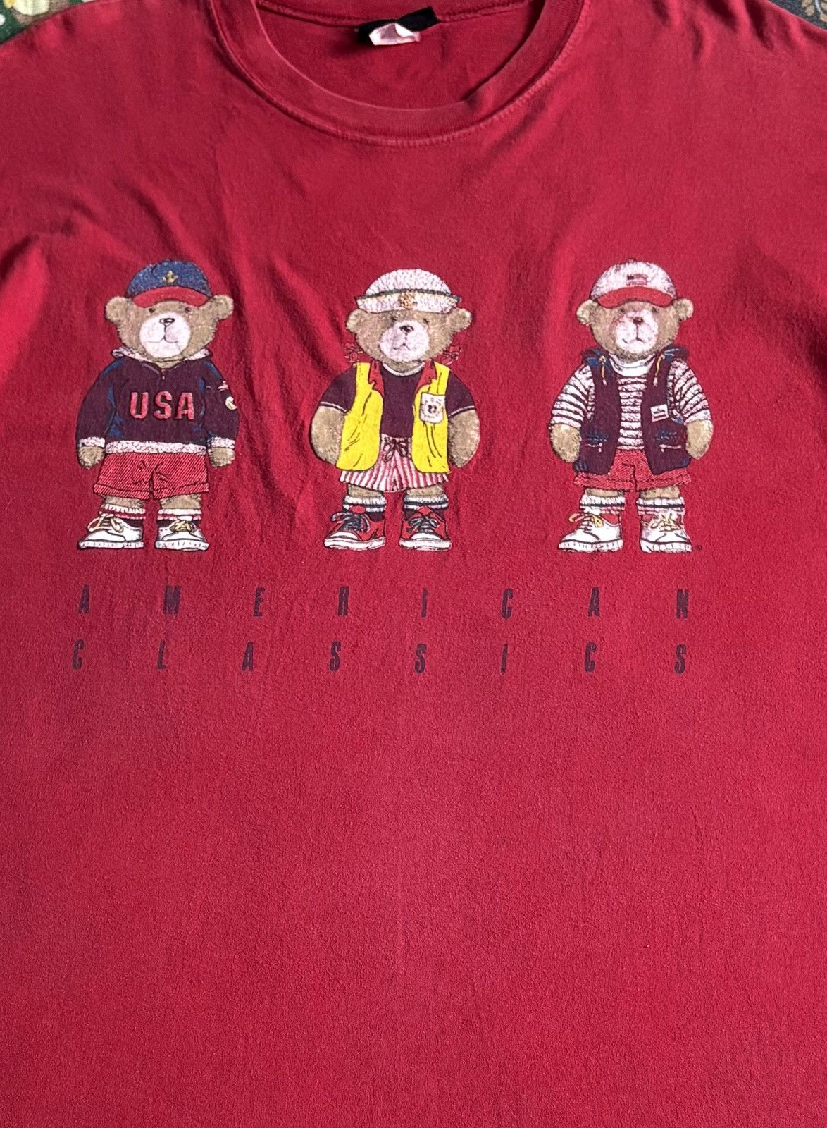 Japanese Brand × Polo Ralph Lauren × Vintage Japanese Brand CHIC Triple Bear Polo Bear Style T-Shirt Size US L / EU 52-54 / 3 - 3 Thumbnail