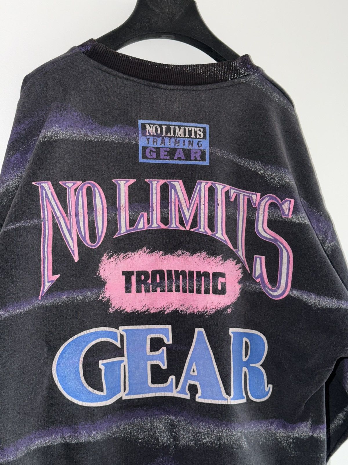 Vintage Vintage 90s no limits training gear bodybuilding gym sweater Size US L / EU 52-54 / 3 - 5 Thumbnail