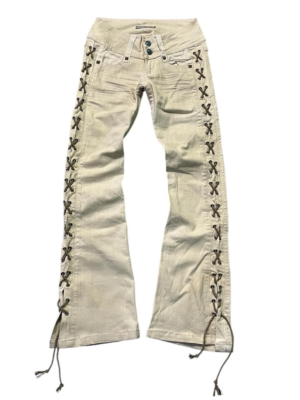 Japanese Brand Cook Jeans Lace up Pants Size US 28 / EU 44 - 1 Thumbnail